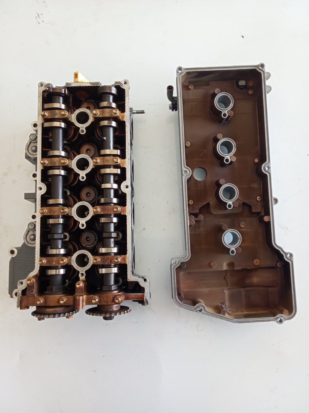 Conjunto de Portalevas, Árboles de Levas y tapa de válvulas/ tapa culata Suzuki 90 HP 4T